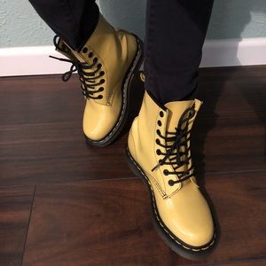 Yellow Patent Leather 1460 Dr. Martens